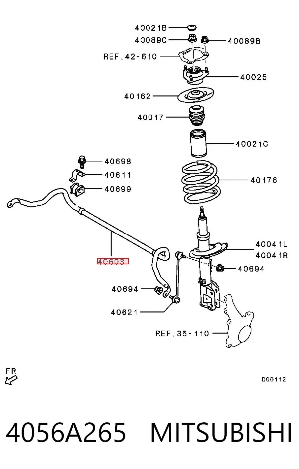 Stabilizator przedni Mitsubishi Outlander III