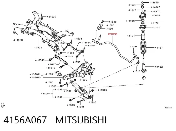 Stabilizator tylny Mitsubishi Outlander III