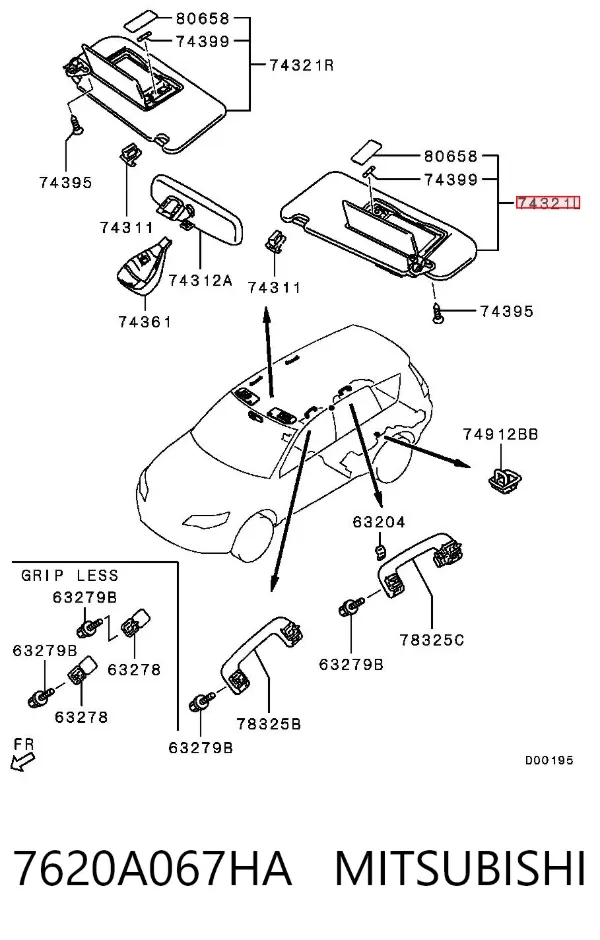 Osłona przeciwsłoneczna Mitsubishi Outlander II XL