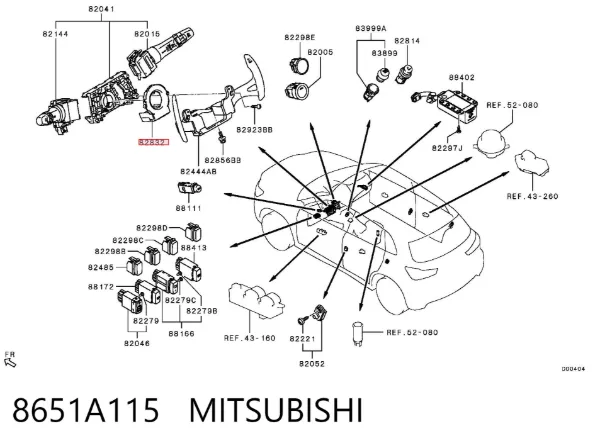 Czujnik kąta skrętu kierownicy Mitsubishi ASX GA