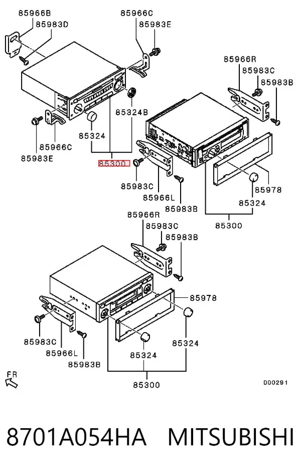 Radioodtwarzacz (radio AM/FM) Mitsubishi L 200 IV