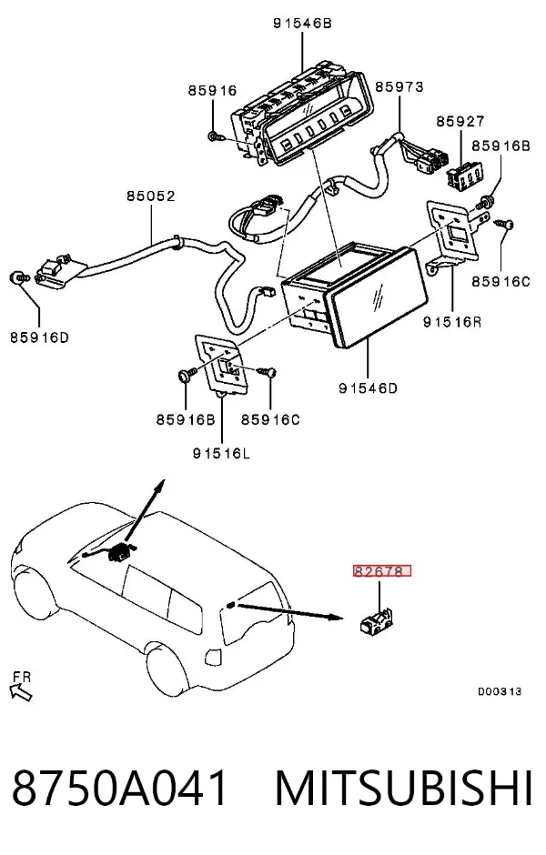  8750A041 Mitsubishi