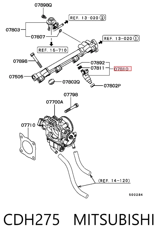 Wtryskiwacz paliwa CDH275 Mitsubishi