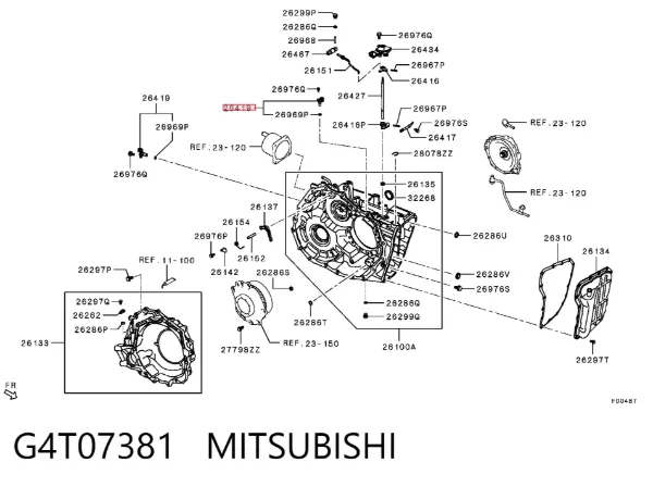 Czujnik prędkości G4T07381 Mitsubishi