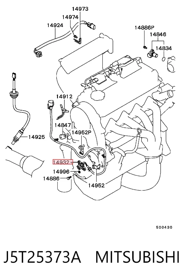 Czujnik położenia wału korbowego J5T25373A Mitsubishi