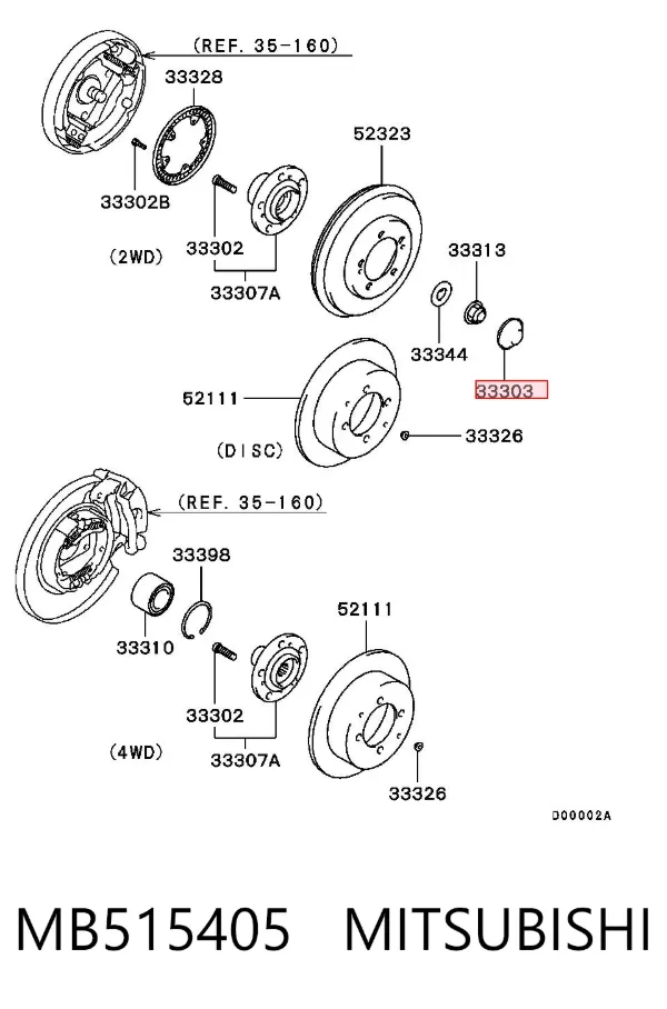 Kołpak do obręczy koła MB515405 Mitsubishi