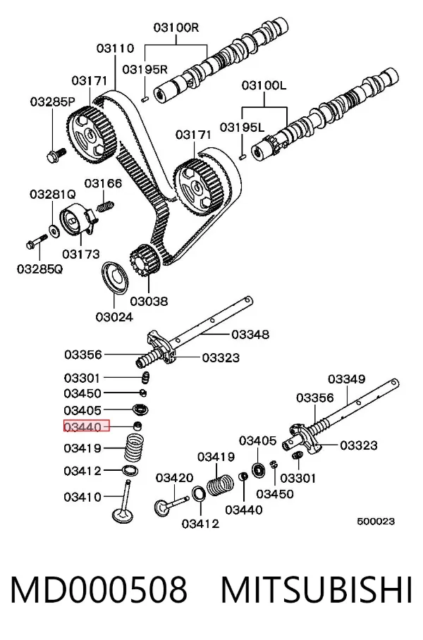 Uszczelniacz zaworu dolotowego/wylotowego Hyundai H-1 STAREX Starex