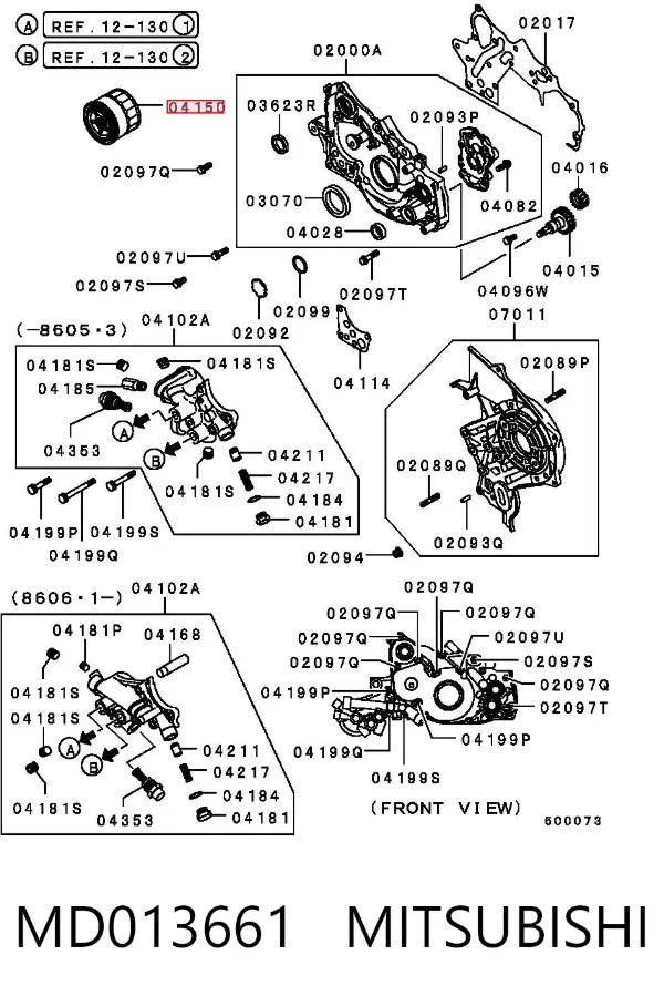 Filtr oleju MD013661 Mitsubishi