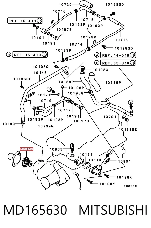 Termostat MD165630 Mitsubishi