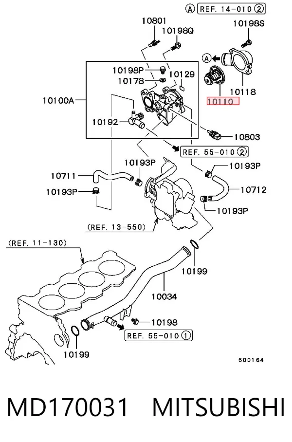 Termostat MD170031 Mitsubishi