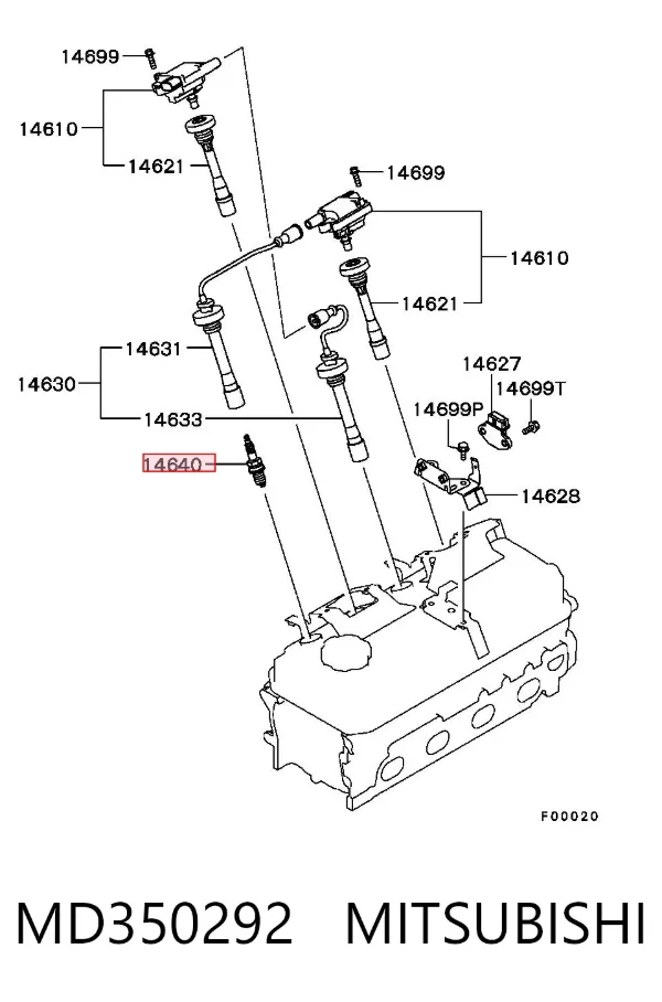 Świeca zapłonowa MD350292 Mitsubishi