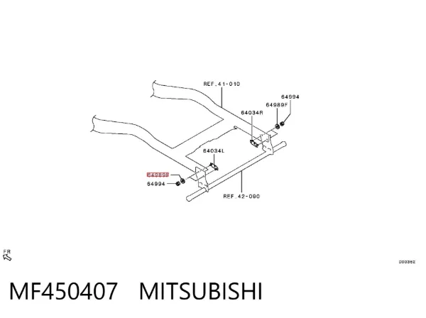 Podkładka zabezpieczająca MF450407 Mitsubishi