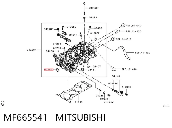 Zaślepka głowicy cylindrów/bloku cylindrów Mitsubishi Outlander I
