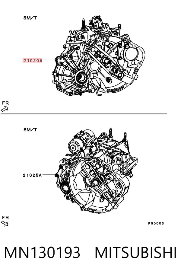 Mechaniczna skrzynia biegów w komplecie Mitsubishi Colt VI