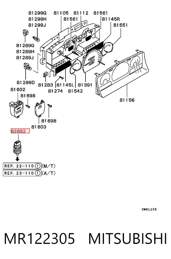 Czujnik prędkości MR122305 Mitsubishi