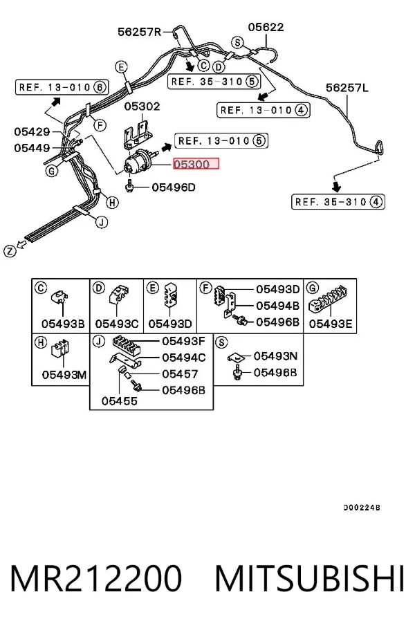Filtr paliwa MR212200 Mitsubishi