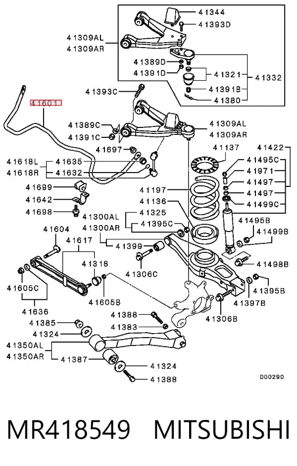 Stabilizator tylny Mitsubishi Pajero IV LONG