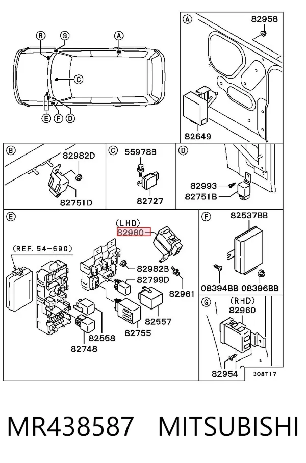  MR438587 Mitsubishi