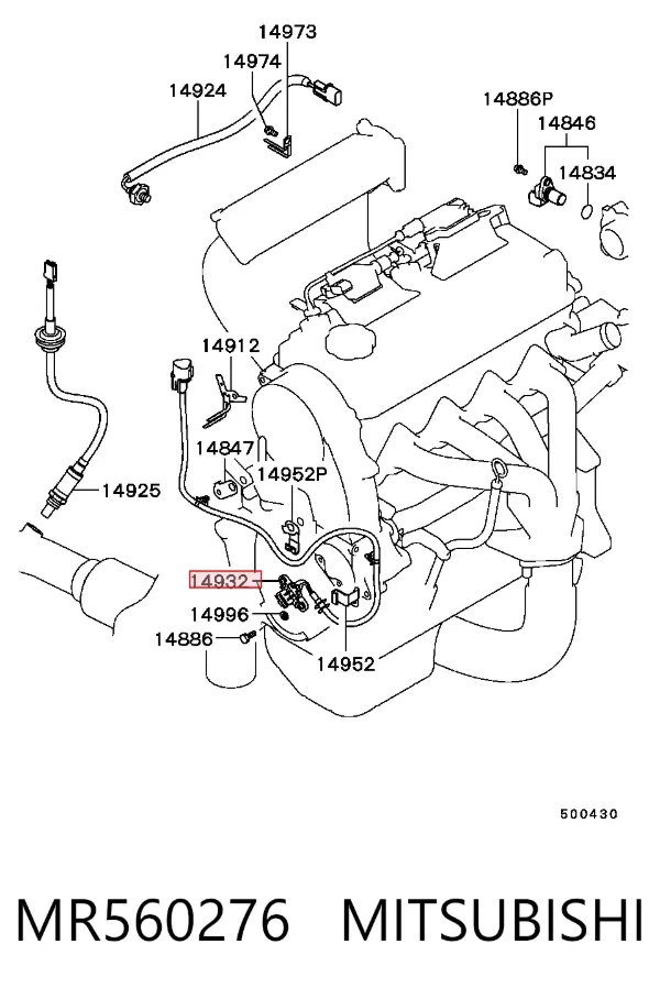Czujnik położenia wału korbowego MR560276 Mitsubishi