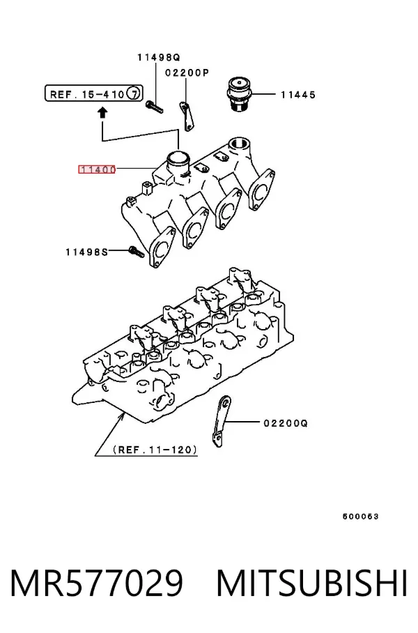 Kolektor ssący MR577029 Mitsubishi