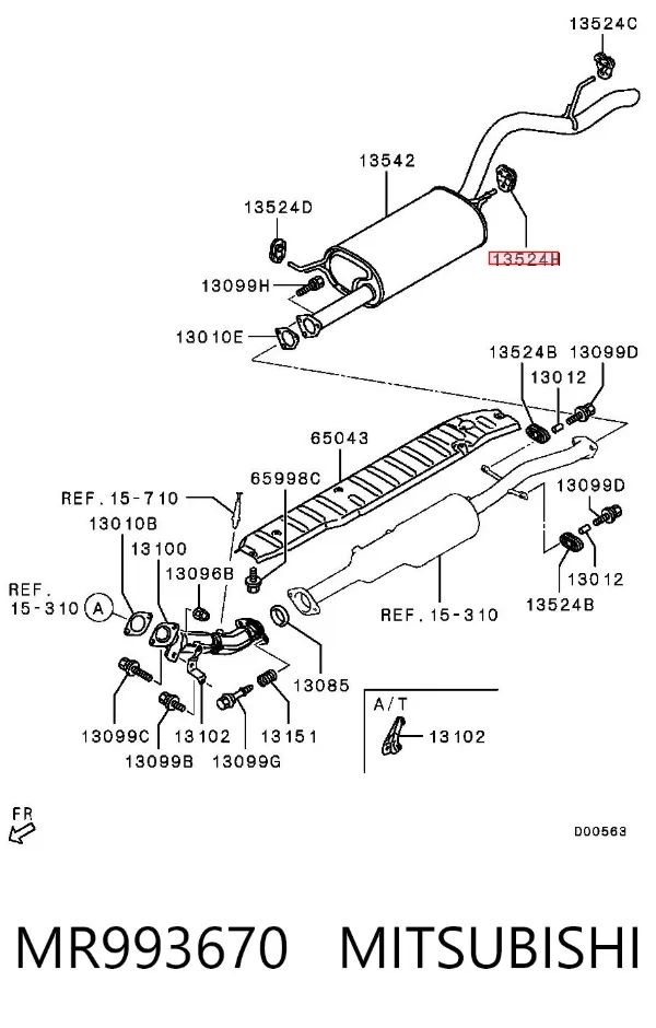 Poduszka mocowania tłumika Mitsubishi L 200 IV