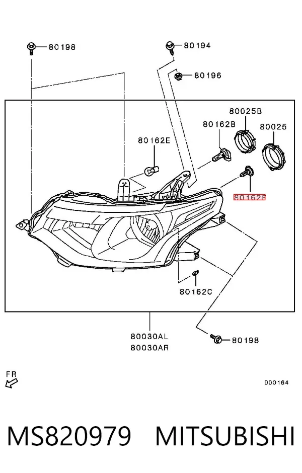 Żarówka halogenowa MS820979 Mitsubishi