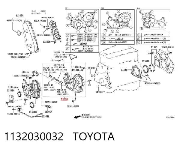 Pompa oleju 1132030032 Toyota