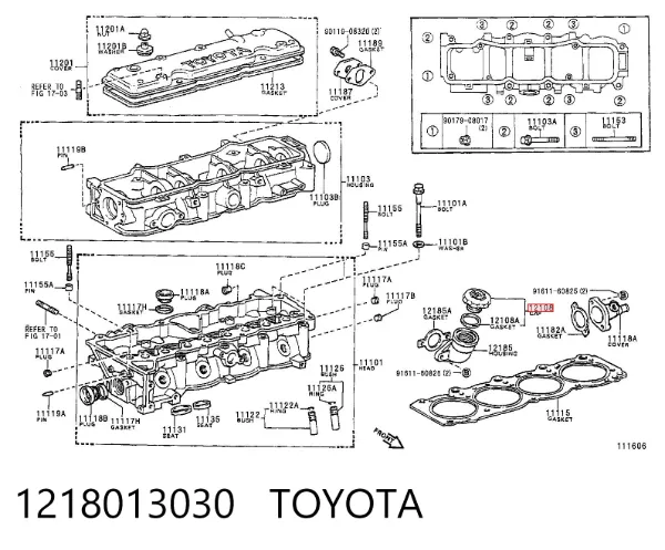 Korek wlewu oleju 1218013030 Toyota