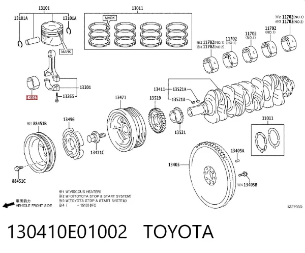  130410E01002 Toyota