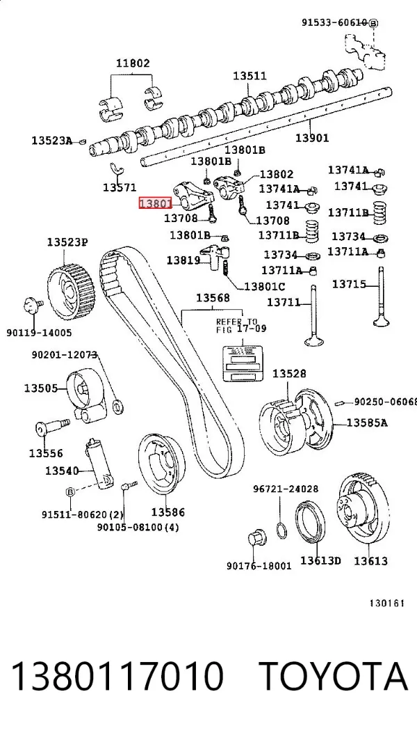 Dźwigienka zaworowa Toyota Land Cruiser 80