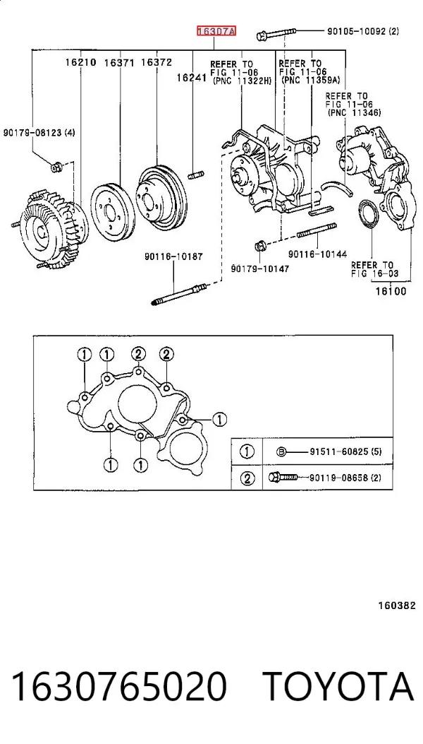 Sprzęgło wiskotyczne wentylatora chłodzenia 1630765020 Toyota