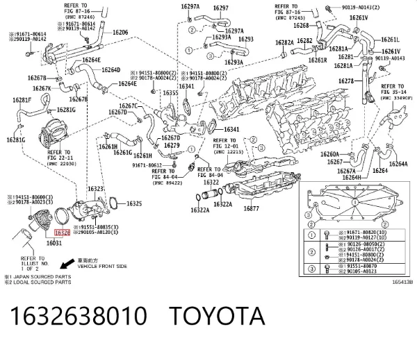 Uszczelka termostatu Lexus LS 460/460L