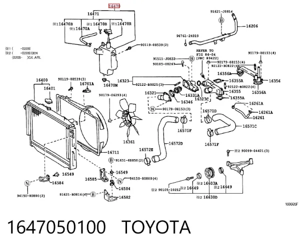 Zbiorniczek wyrównawczy układu chłodzenia Toyota Land Cruiser 100