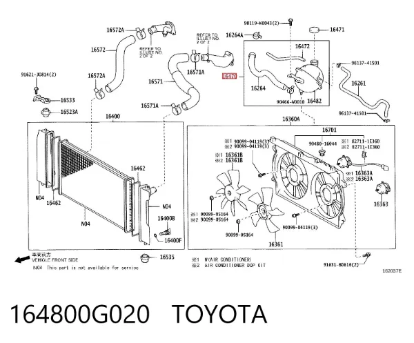 Zbiorniczek wyrównawczy układu chłodzenia Toyota Corolla VERSO