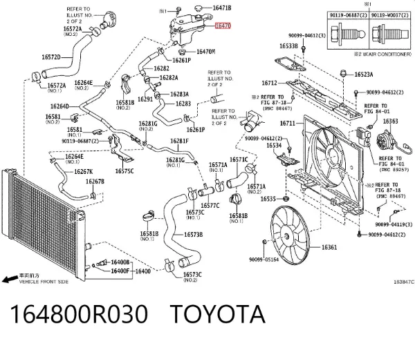 Zbiorniczek wyrównawczy układu chłodzenia Toyota Corolla E15