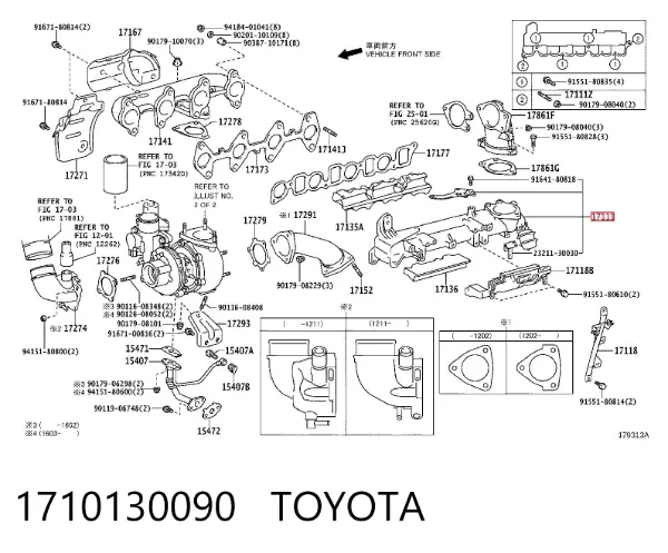 Kolektor ssący Toyota Land Cruiser PRADO