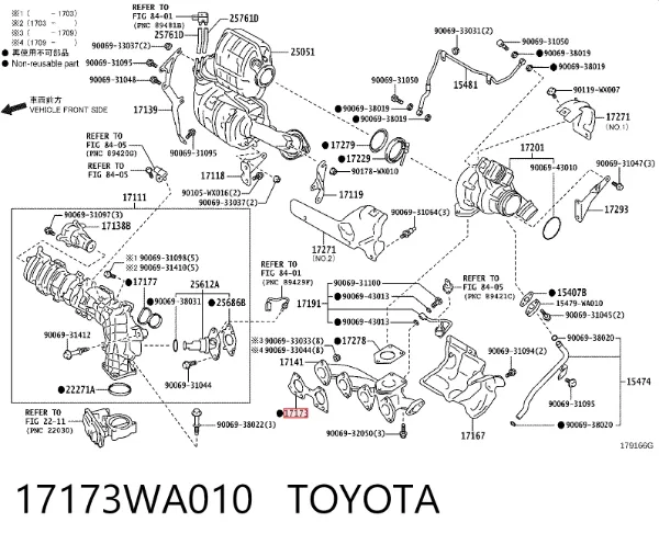 Uszczelka kolektora wydechowego BMW X5 F15, F85