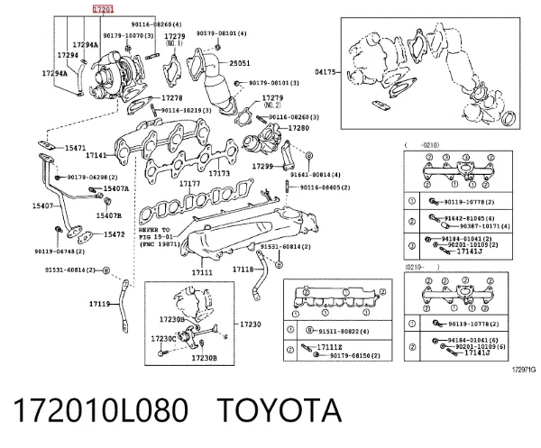 Turbina 172010L080 Toyota
