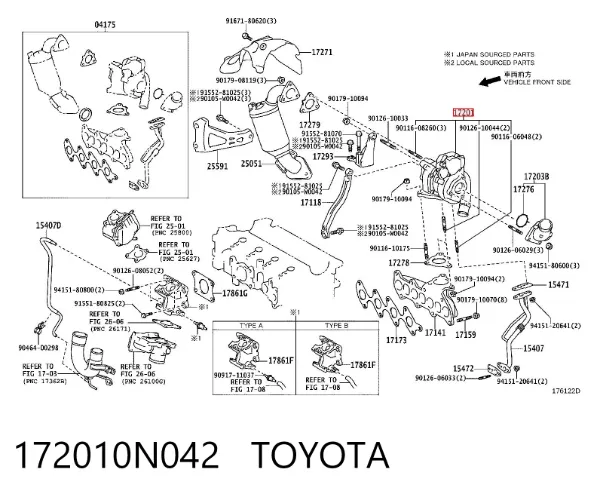 Turbina 172010N042 Toyota