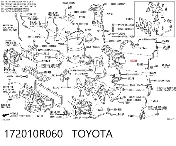 Turbina 172010R060 Toyota