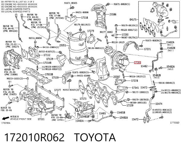 Turbina 172010R062 Toyota