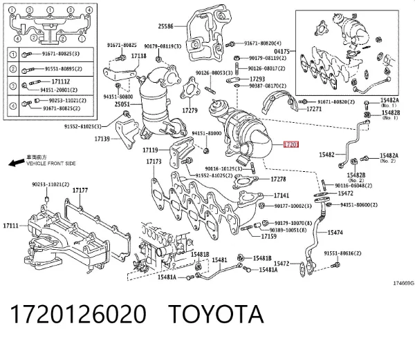 Turbina 1720126020 Toyota