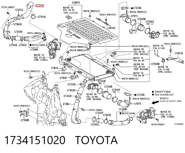 Króciec powietrza, przepływomierz Toyota Land Cruiser J200