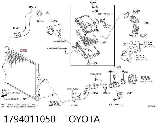Chłodnica intercoolera Toyota Land Cruiser PRADO