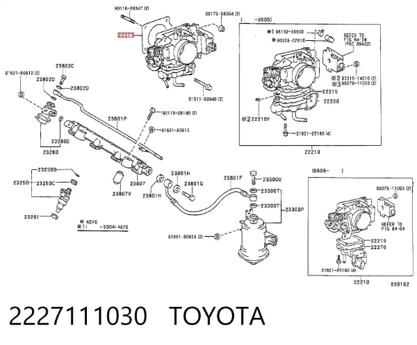 Uszczelka przepustnicy Toyota Corolla E11