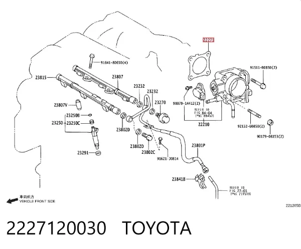 Uszczelka przepustnicy Toyota Camry V