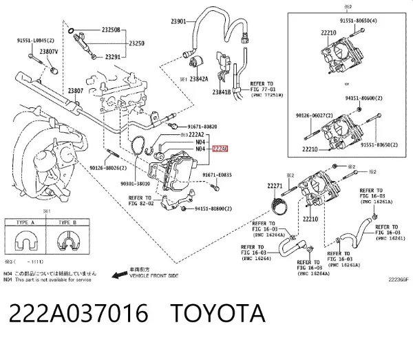 Sterownik zaworów 222A037016 Toyota