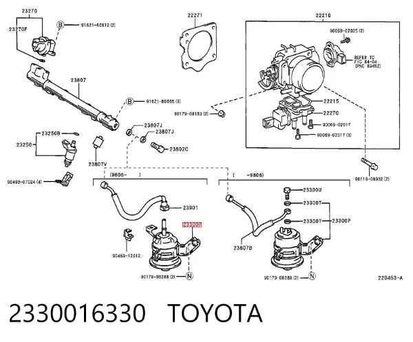 Filtr paliwa 2330016330 Toyota