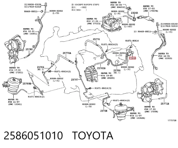  2586051010 Toyota
