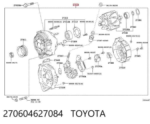Alternator Lexus GS JZS160